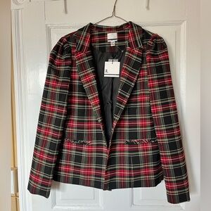 Plaid blazer